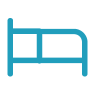 Icono de una cama para el KPI de Plazas Alojativas